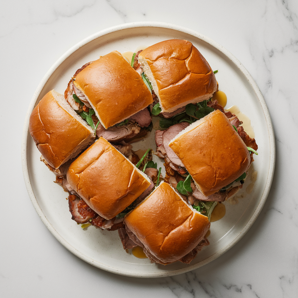 Velvety Bourbon-Glazed Pork Tenderloin Sliders