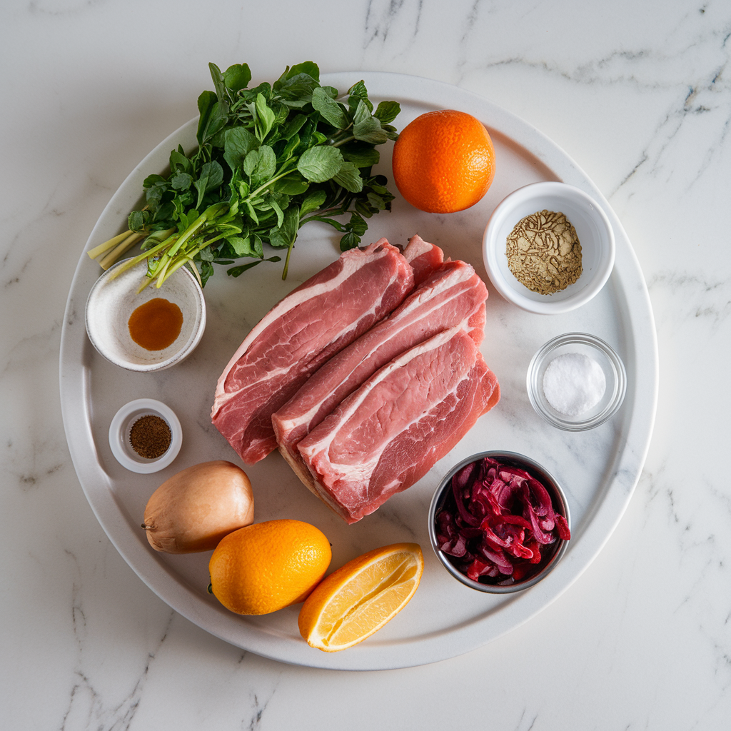 Ingredients for Velvety Bourbon-Glazed Pork Tenderloin Sliders