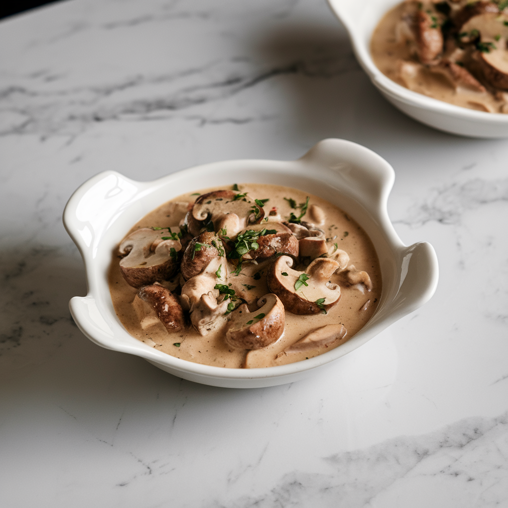 Velvety Lamb & Mushroom Stroganoff Stew