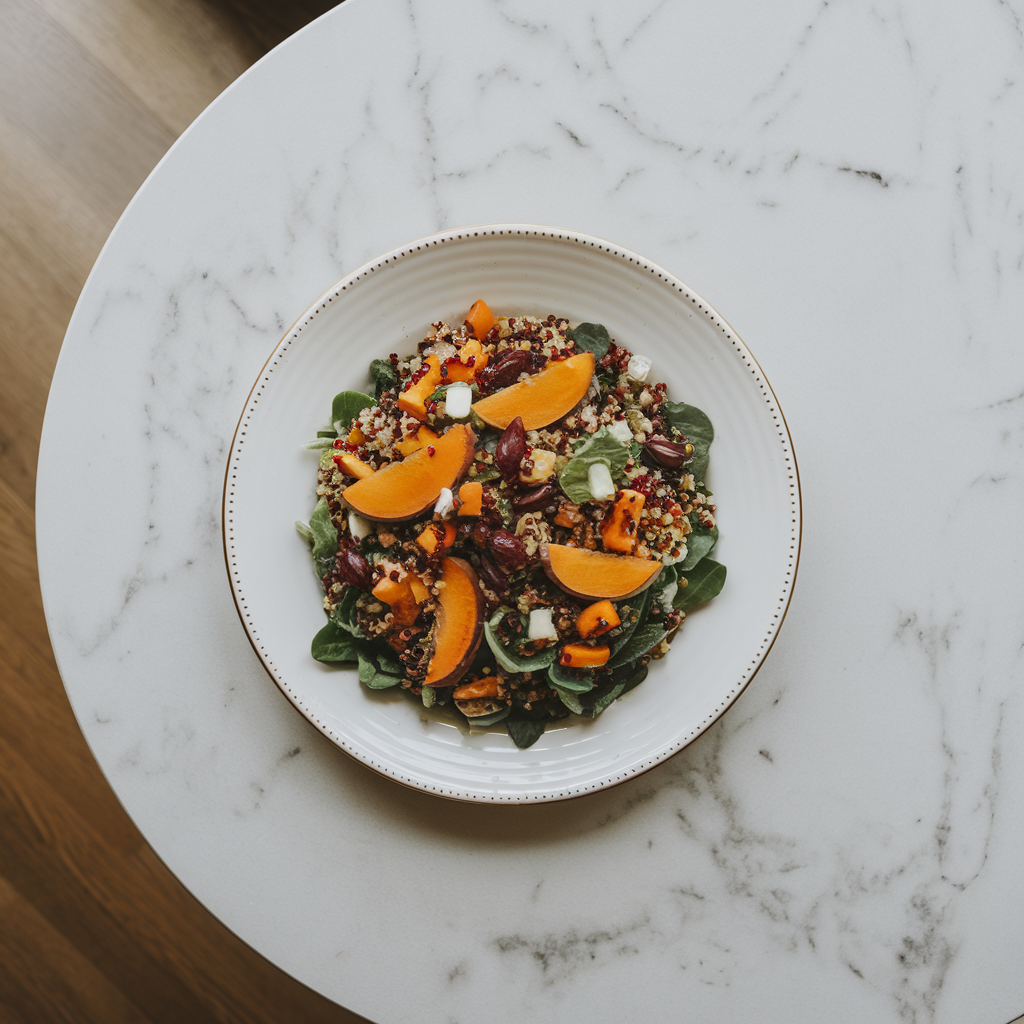 Vibrant Quinoa & Roasted Persimmon Harvest Salad