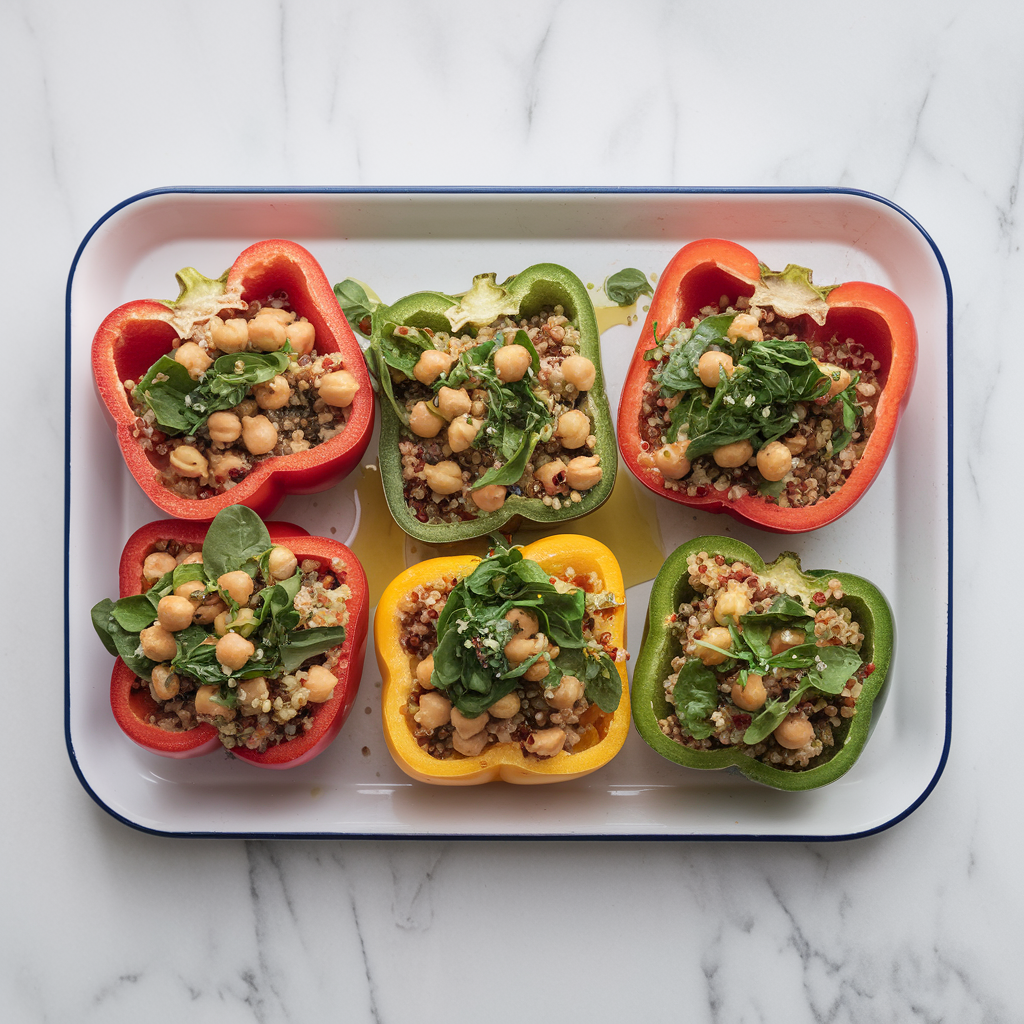 Vibrant Veggie-Loaded Quinoa Stuffed Peppers