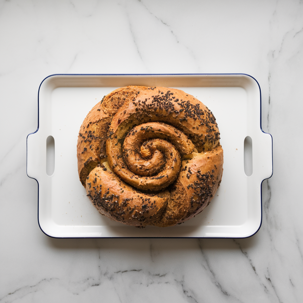 Wholesome Buckwheat & Olive Tapenade Swirl Bread